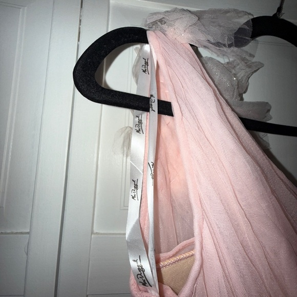 NWT | Mac Duggal 20592 Light Pink Glitter Tulle Gown Size 2 - Picture 16 of 16
